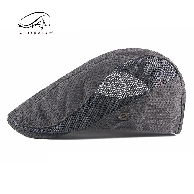 Oohmy Adjustable Summer Hat Vintage Breathable Mesh Newsboy Beret Ivy Cap Cabbie for Men And Women Fashionable Outdoor Headwear