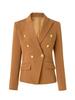 Professional Women's Double-Breasted Waist-Cinched Slimming Short Suit Jacket for Spring/Autumn 2025