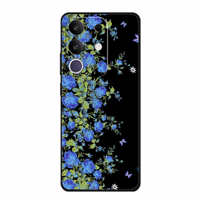 Cartoon Case For Vivo T4x 5G Case Soft TPU Black Silicone Back Cover For Vivo Y300T Y29 4G Phone Case Fundas Shockproof Coque