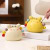 Modern Ceramic Storage Container For Fruit Forks Practical Kitchen Tool Set Desktop Dinning Accessories Organiser