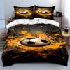 Soccer Ball with Splashes. Bedding Sets Duvet Cover Sets Duvet Covers Pillowcases(1*Duvet Cover 2*Pillowcases Without Duvet Insert)