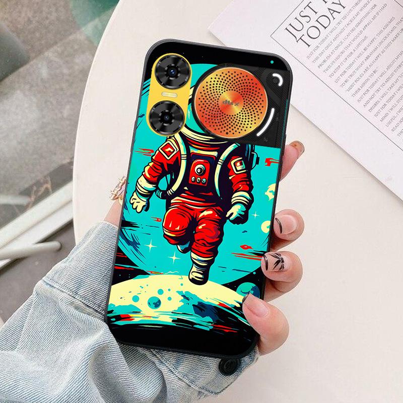 For ZTE nubia Music 2 Phone Case astronaut Silicone Camera Protection Back Cover For ZTE nubia Music 2 Music2 Funda Coque Capa