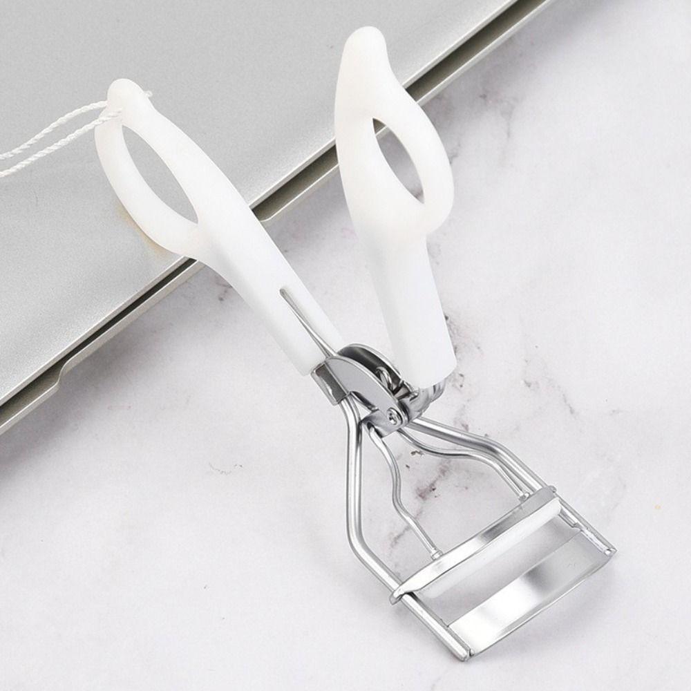 Ergonomic Handle Lashes Curling Clip Stainless Steel False Lash Clamps  Cosmetic Accessories