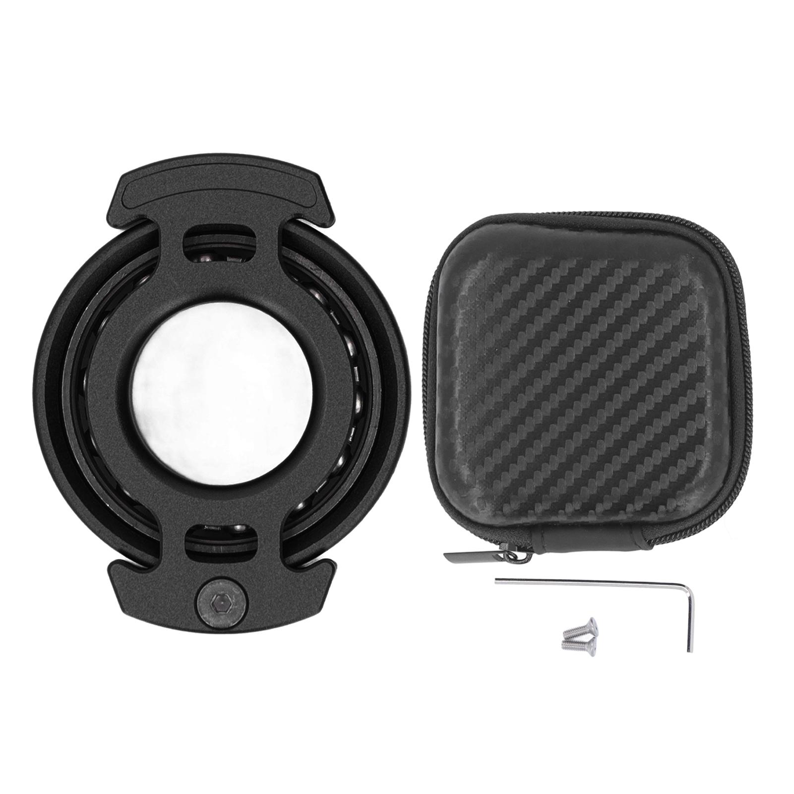 

Гироскоп на кончик пальца уменьшает беспокойство вращающееся металлическое кольцо декомпрессионная игрушка с гаечным ключом винты чёрный