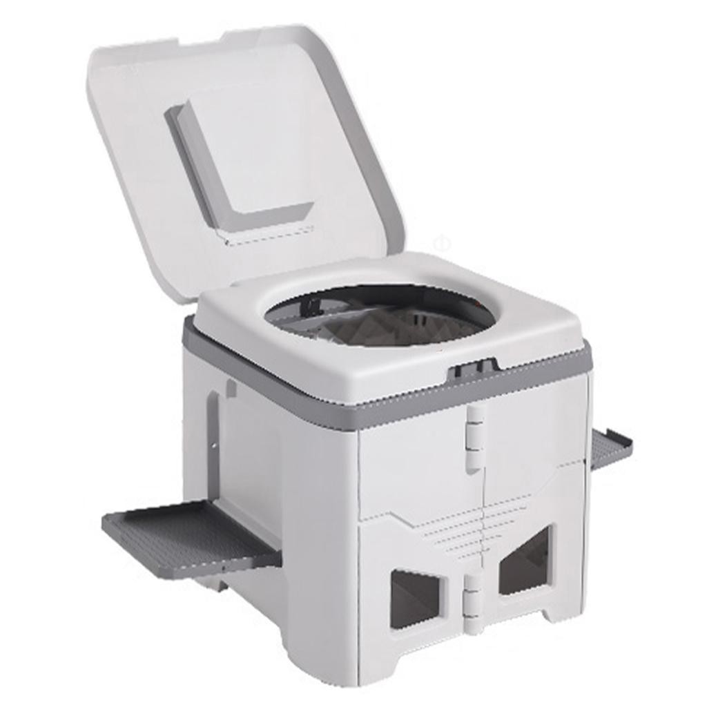 Multifunction Bedpan Portable Camping Folding Toilet Strong Bearing Capacity Reusable Adult Odor-proof Outdoor Mobile Toilet