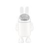Creative Astronaut Trash Can: Cartoon Design, Large Capacity, Foot-Operated, Flip-Top Lid for Living Room or Bedroom.