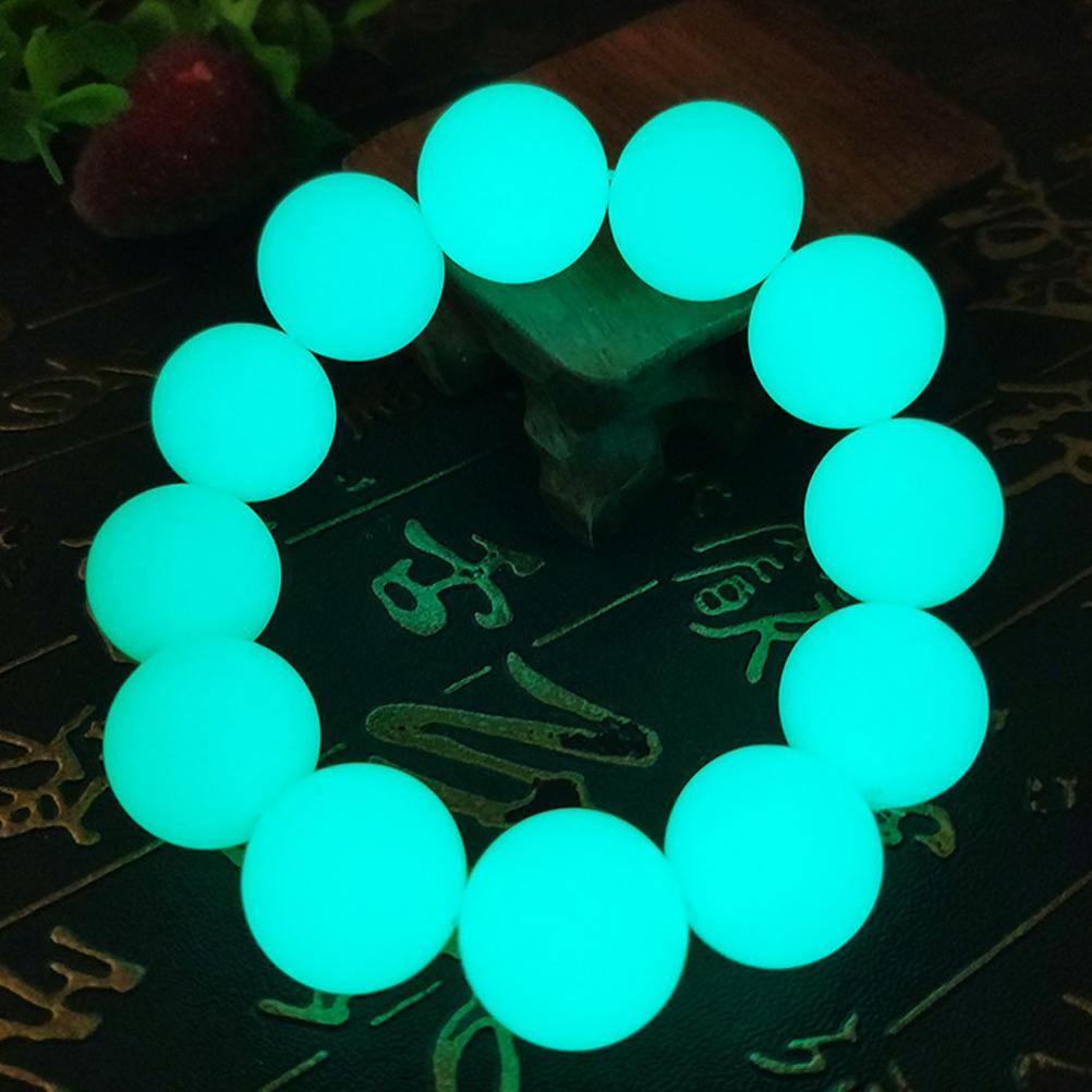 3pcs Set Beads Bracelet Luminous Fluorescent  Stone Bracelets  In The Dark Hand String Perfect Gift for Family