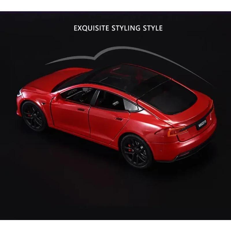 1/24 Tesla ΜΟΝΤΕΛΟ Y Κράμα Μοντέλο αυτοκινήτου Χυτό μέταλλο Παιχνίδι όχημα Μοντέλο αυτοκινήτου Προσομοίωση Συλλογή Ήχος Φως Παιδικό παιχνίδι Δώρο