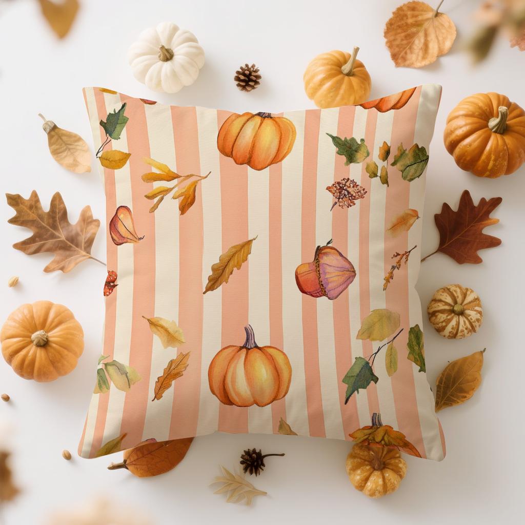 Cat Pumpkin Maple Leaf Cushions Pillowcase Polyester Cushion Cover Throw Pillow Sofa Decoration Pillowcover Home Decor