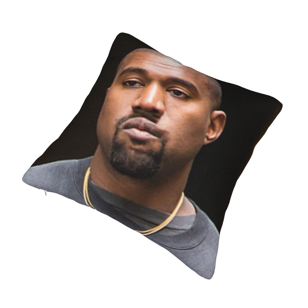 Kanye West Meme Poszewka na poduszkę Poliester Pokrowiec na poduszkę Dekoracje Poszewka na poduszkę Dom Kwadratowa 40*40 cm