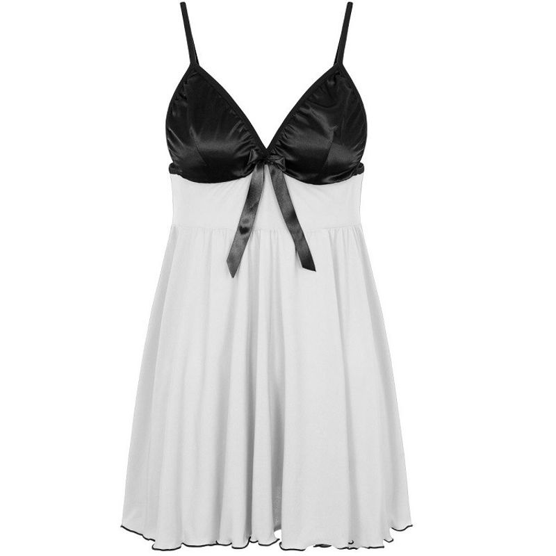 

Pajamas Suspenders Nightdress for Women White 170(XL)