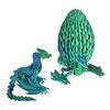 3D Printed Dragon Egg Figurine Movable Joints Flying Dragon Figure Fidget Toy Dragon Egg with Articulated Dragon Inside Decoration Ornament