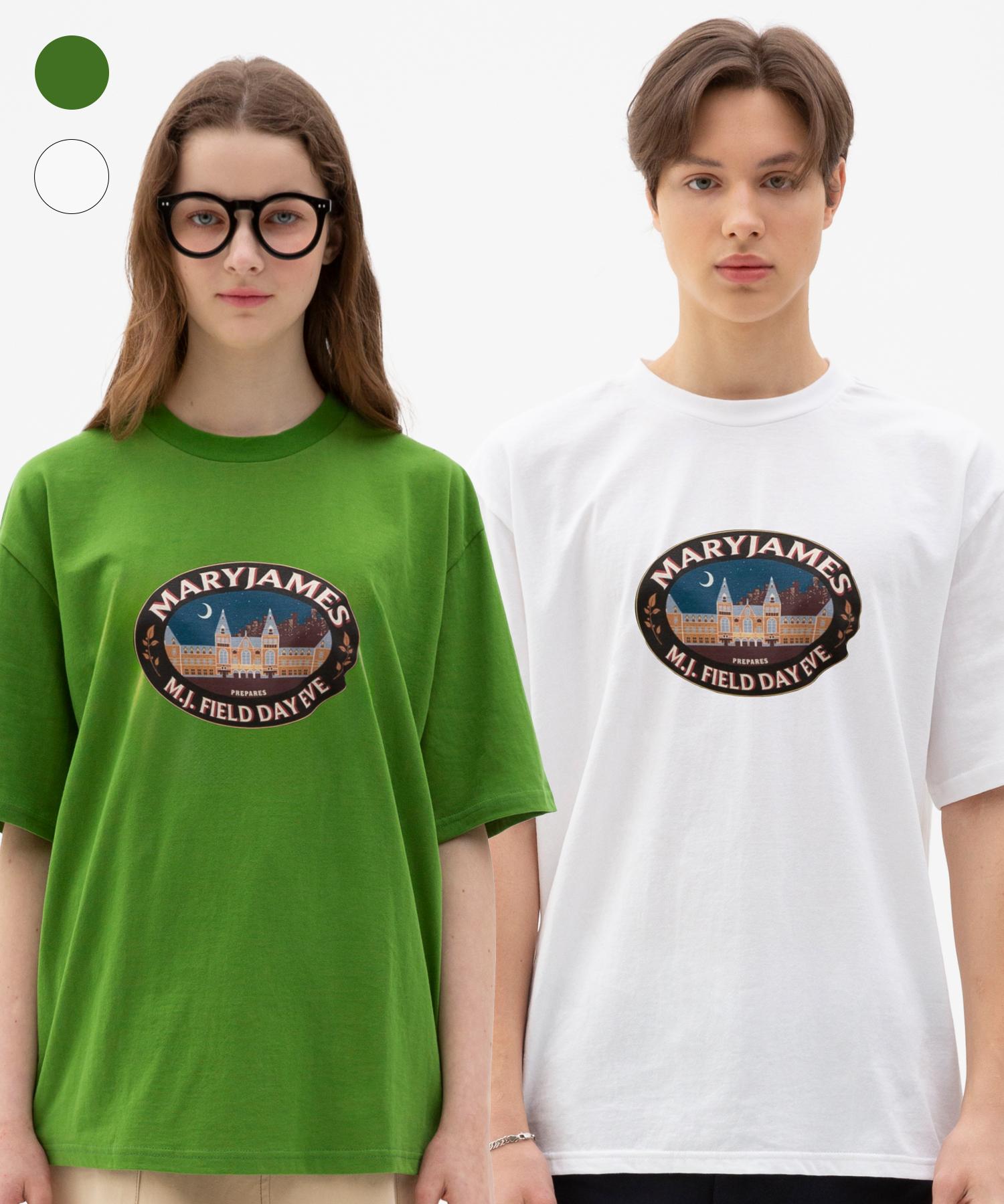 Mary James [Unisex - Oversized] [2Pack] Invito Half Sleeve White/L
