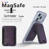 MagSafe Magnetic Card Holder Stand - Multifunctional PU Leather Universal Phone Accessory.
