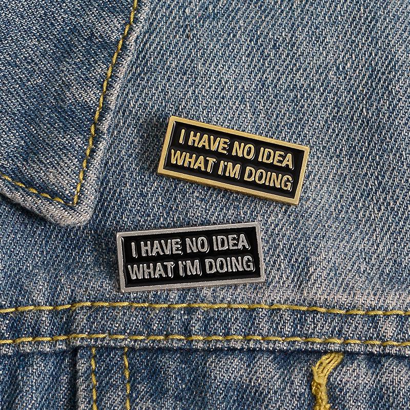Confused & Anxious Enamel Brooch