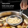 Finmaskad skopa för nudlar och olja i rostfritt stål