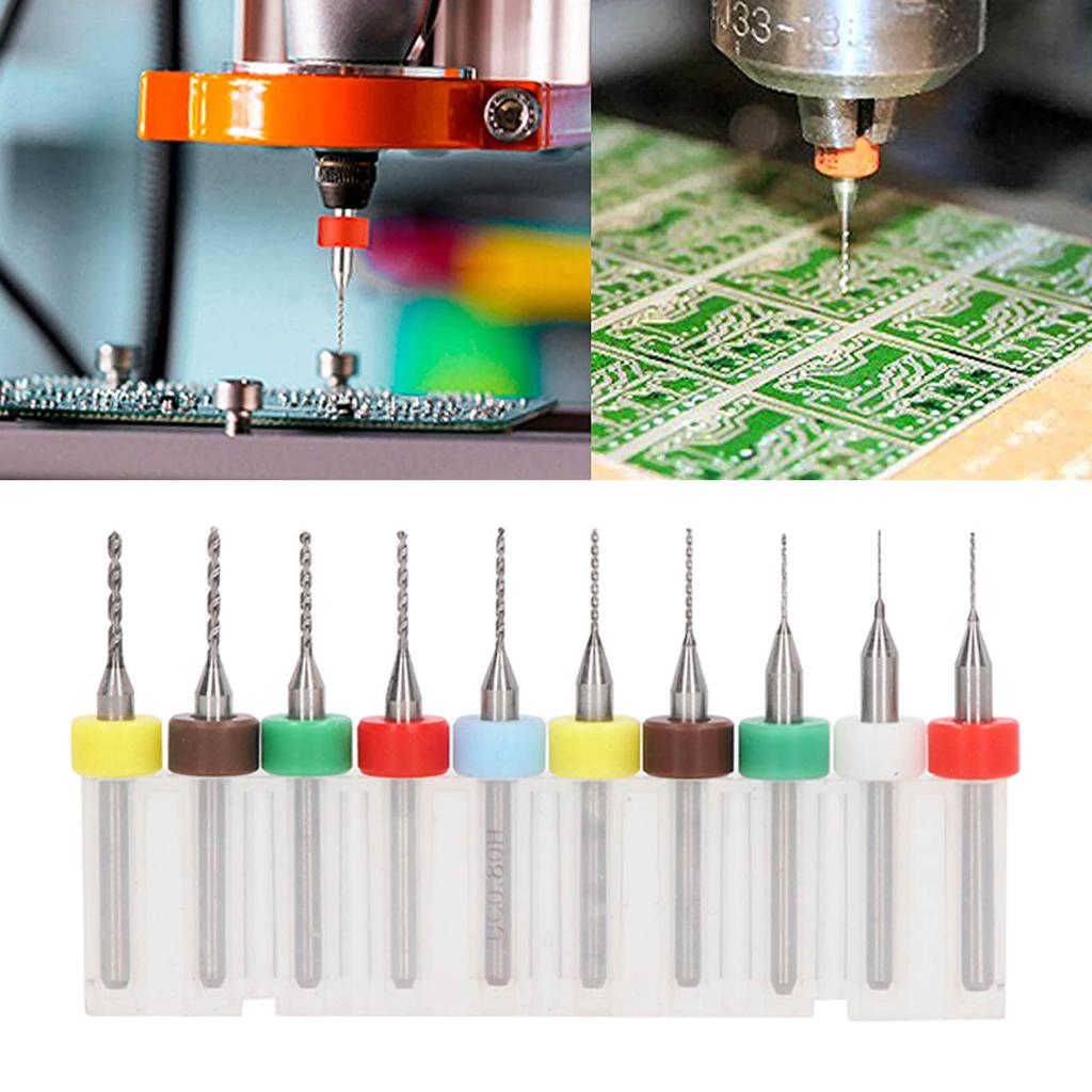 10 Pcs   Drill Bit Set 1Celsius8in Shank Tungsten Steel Strong Abrasion Resistance High Hardness Drill Bits