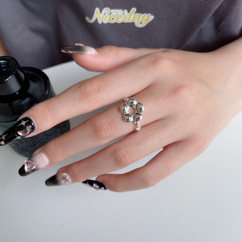 Versatile Open Adjustable Small Flower Ring - Trendy Fashionable Style for Women Open Adjustable
