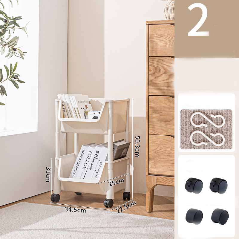 

Стеллаж для хранения закусок, устройство для хранения в общежитии, прикроватная тумбочка для косметики, стеллаж для хранения мелочей, аксессуары для спальни, мобильная тележка 2 Layer