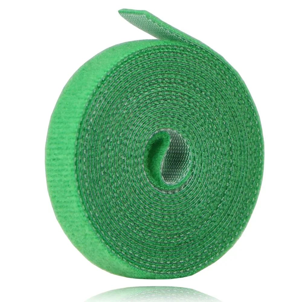 1 Roll 2M Nylon Plant Bandage Hook Tie Reusable  Fastener Tape Adjustable Plant Support Bonsai Tools for Home Garden Accessories