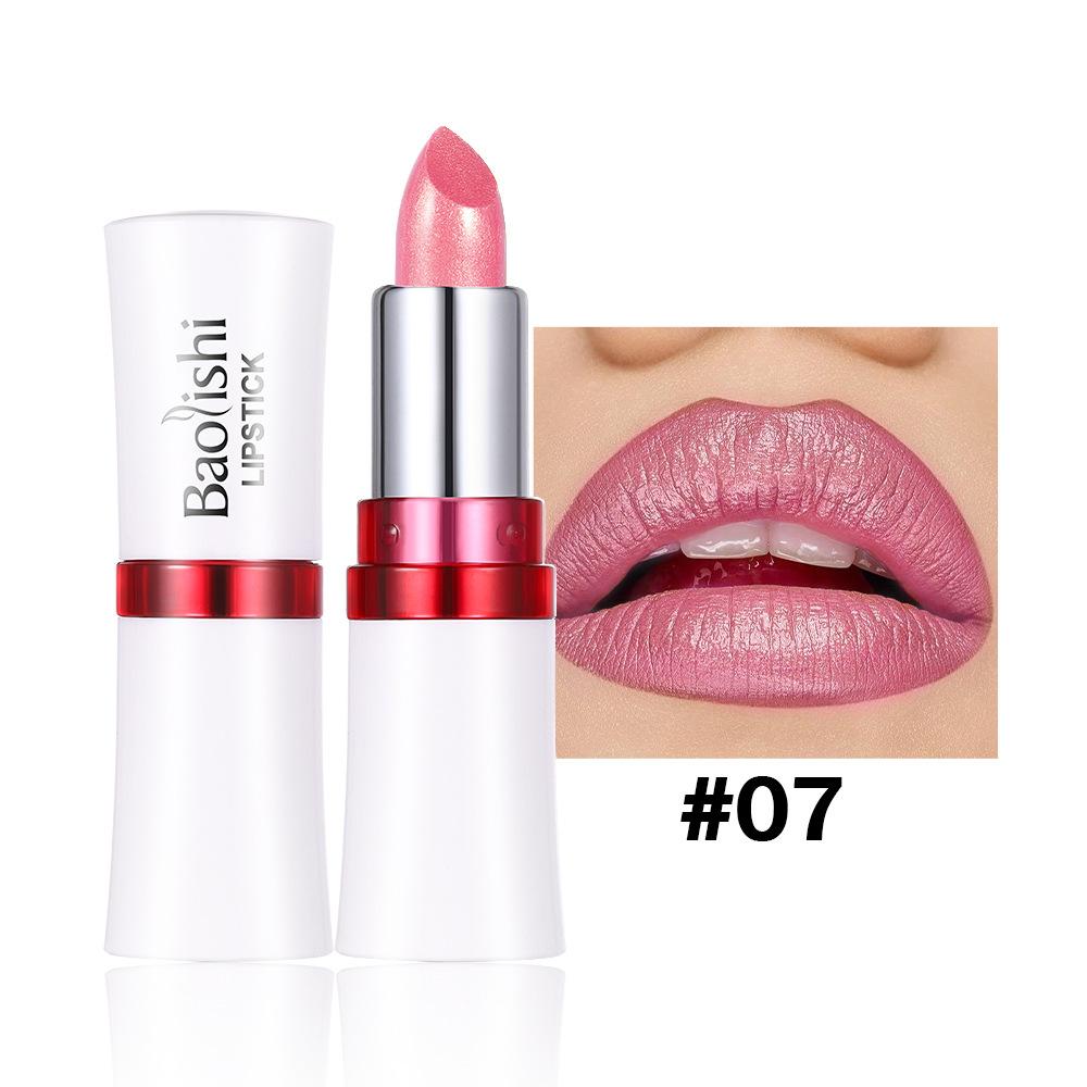 6 Colors Bold & Intense Glitter Shiny Metallic Lipstick Pearlescent Shimmer Lip Tint Long Lasting Easy Color Diamond Lipstick