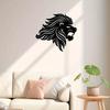 1pc Metal Lion Wall Decor Iron Art Statue 11.81 Inch for Indoor Outdoor Home Garden Living Room Bedroom Porch