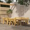 Day and Night - Day and Night Garden Dining Set 4 Pieces Impregnated Pine Wood