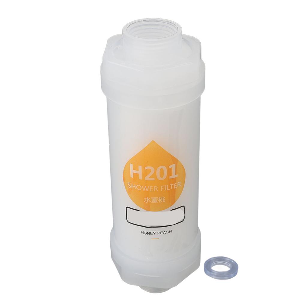 Shower Head Aromatherapy Filter Hard Water Softener Water Purifying Shower Head Filter for Skin and Hair Care Peach