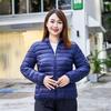 Women's Winter Plus Size Padded Jacket Simple Stand Collar Short-Length Thermal Jacket