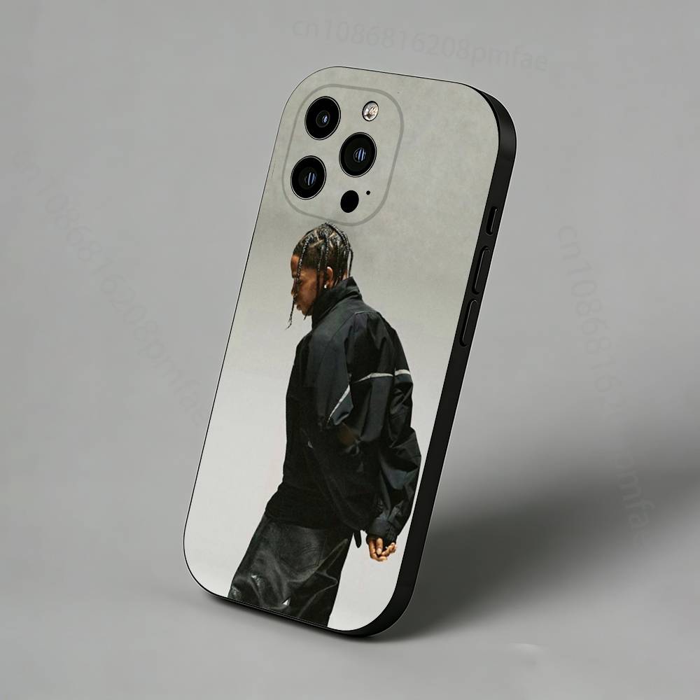 T-Travis S-ScottS Singer Phone Case For iPhone 16,15,14,13,12,11 Pro,Max,Plus,X,XS,XR,SE,Mini Transparent Silicone Soft
