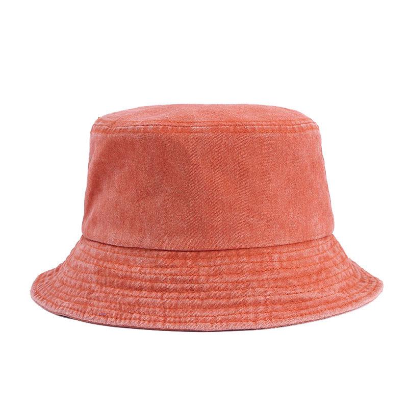

Japanese Retro Washed Denim Bucket Hat for Girls - Versatile Spring/Summer Sun Hat