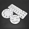 4PCS Aluminum Palette 6 Holes  10 Holes Painting Tray for Chinese Painting Acrylic Gouache