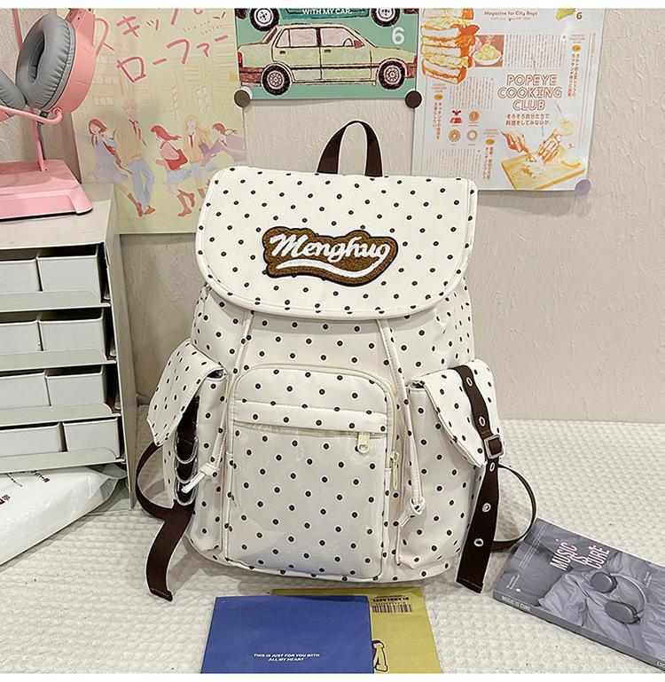 Schoolbag large capacity schoolbag female junior high school students ins wind Japanese backpack simple versatile travel large capacity backpack
