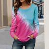 Spring Autumn T-Shirts Women's Clothing 3D Digital Print Fashion O-neck Long Sleeved T-shirt Top