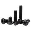 Black Phosphated Pan Head Phillips Slot Screws M1M2M2.5M3M4
