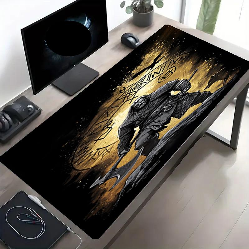 Valheim Print Mouse Pad, Anti‑Slip Desktop keyboard Mat, for PC Laptop Gaming Working Daily Use, Cool Festival Birthday Gift