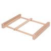 SKC Webstuhl DIY Holzwebmaschine Wandteppich Strickwerkzeug Kinder Anfänger Buchenholz Spielzeug Wollspinnmaschine