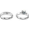 New Simple Couple Rings Silver Color Sun Moon Adjustable Open Ring For Women Men Wedding Fashion Jewelry Gifts