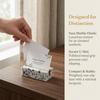 Marble Texture Desktop Business Card Holder Display Clip Creative Design Menu Card Display Holder Elegant Stand Base