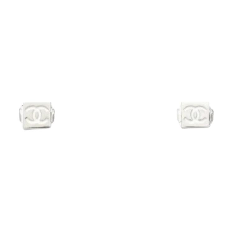 

Chanel 25C Early Spring Brand Sculpture Earrings Women earrings Silver AB-25C-071 Box+Padding Board
