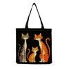 Cartoon Animal Print Foldable Shoulder Bag for Shopping