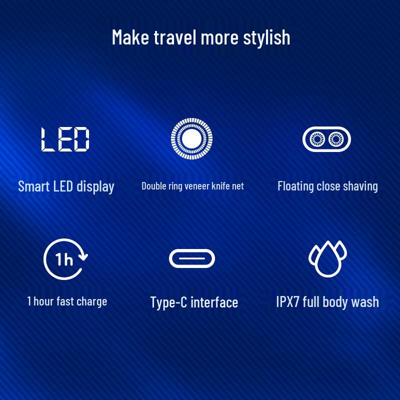 Flyco Smart Portable Dual-Head Rotary Electric Shaver