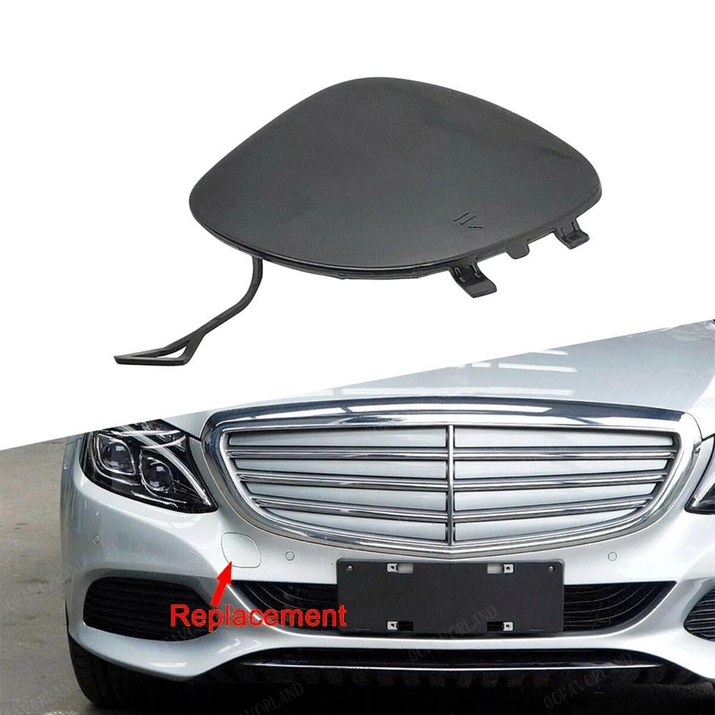 

1 PCS ABS Black Front Bumper Towi Tow Hook Cover For Mercedes-benz C Class C200/220/250/300/350/400 W205 Sedan Coupe 2015-2018
