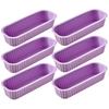 6Pcs Silicone Household Rectangular Mold Cheese Toast Mould Easter Bread DIY Kitchen Supplies Cake Bakeware Pan Baking Tools