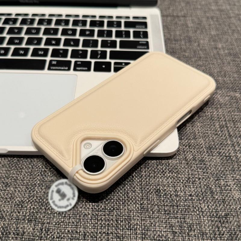 Leather Texture Candy Bumper Case for iPhone 17 16 15 14 13 12 11 Pro Max Plus X XS XR 17Pro 16Pro Shockproof Armor Cover