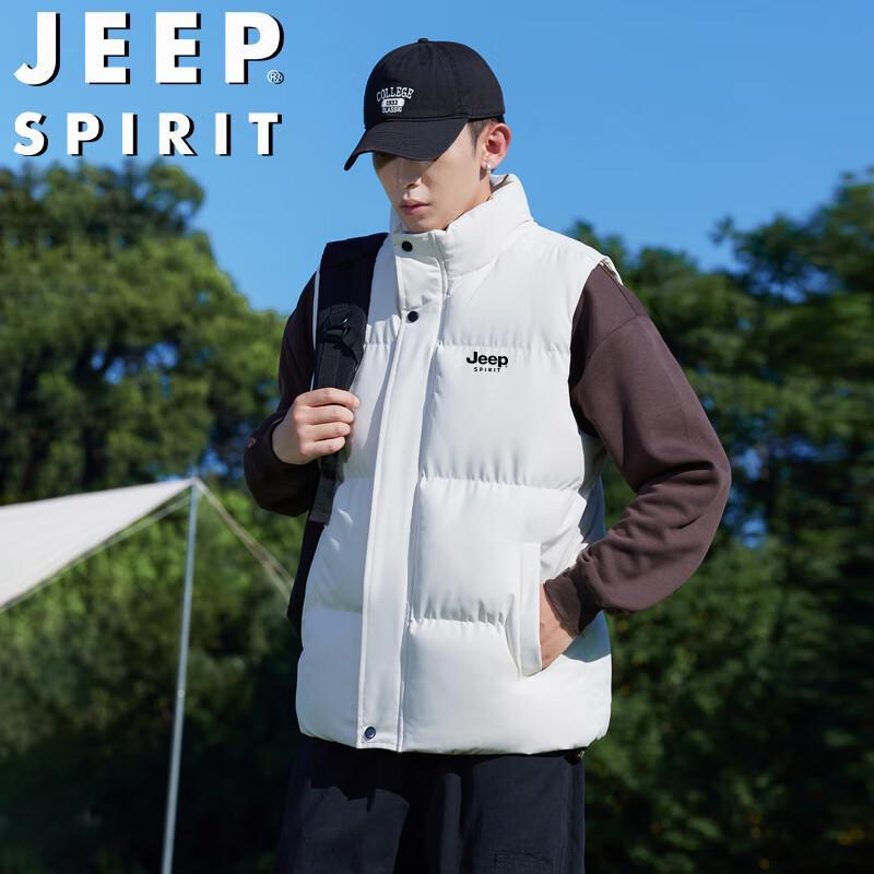 JEEP SPIRIT Men's Thickened Cotton Vest