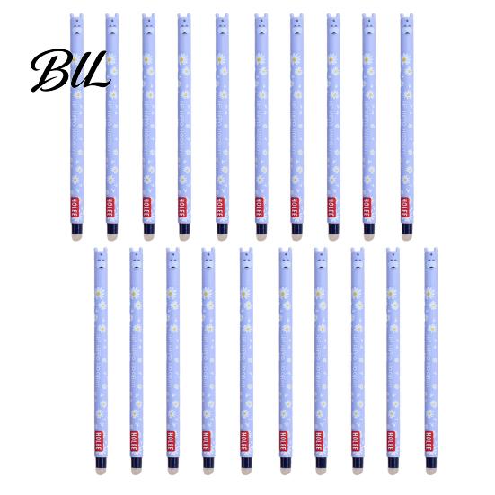 Soft Rubber Grip Pen 20Pcs Cartoon Animal Erasable Gel Pens for Kids 0.7mm Cute Cap Design Smooth Writing Stationery Easy Erase Fun School Supplies