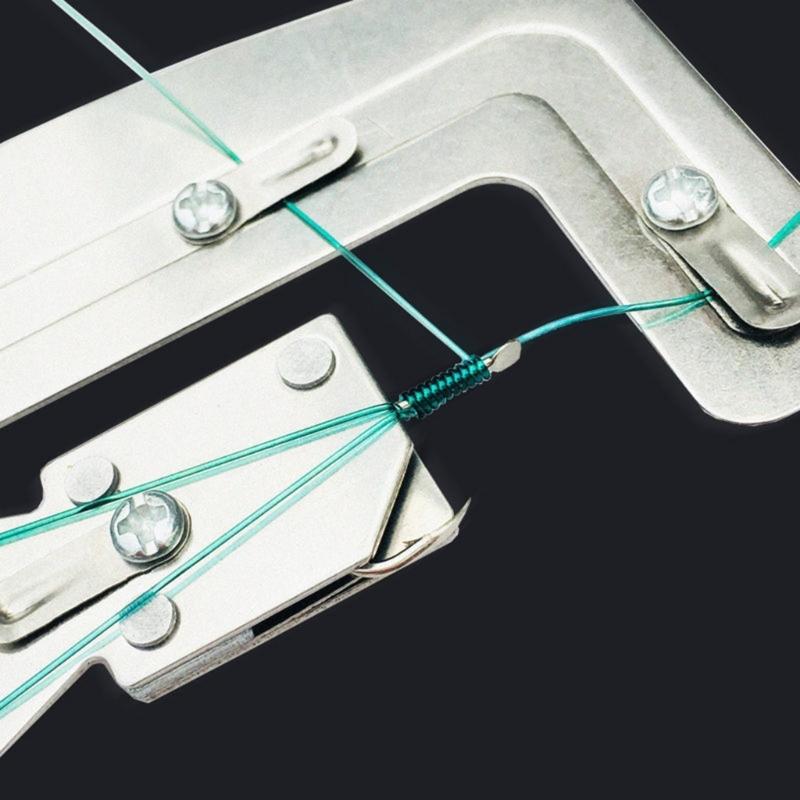 All Metal Fishing Hook Tyer Knot Machine Fast Tying Multi-functional Fishing Hook Line Tying Knotting Device