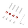 4Pcs Water Cooling Radiator Fitting Professional Long Short Screws Fan Mounting Screw PC Fan Screws for Water Cooling