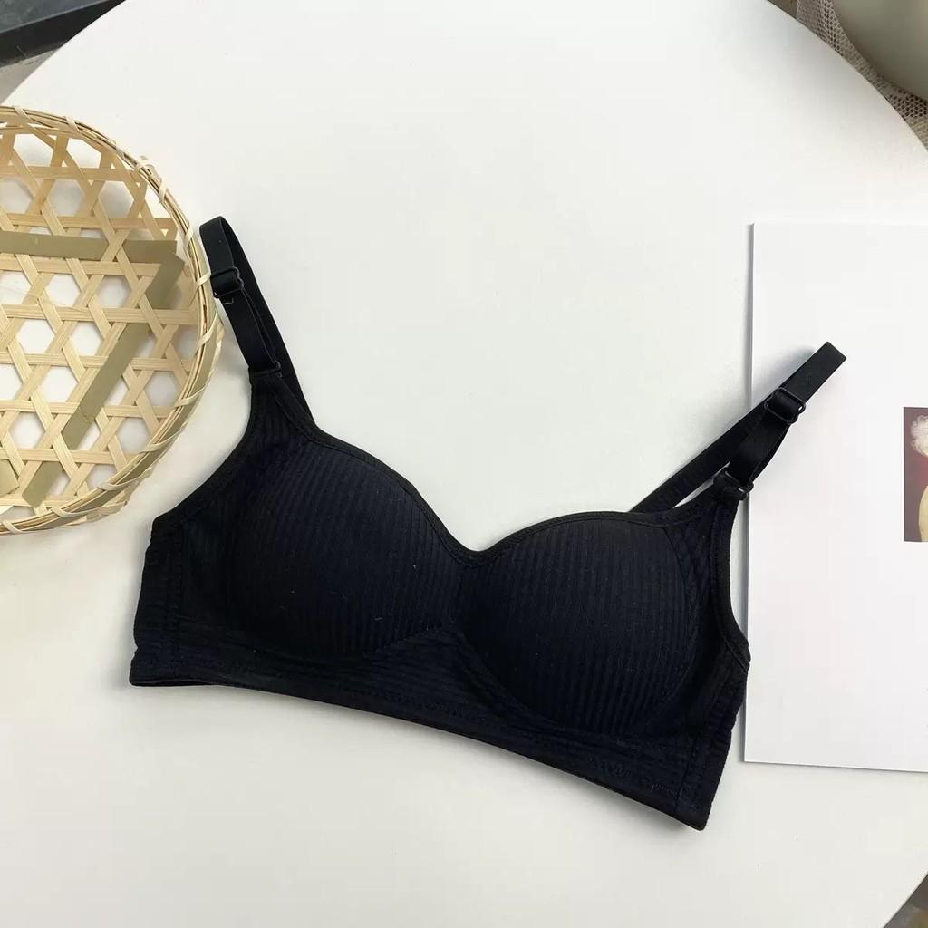 Girls College Style Wireless Bra With Breathable Nylon Fabric For Teen Comfort